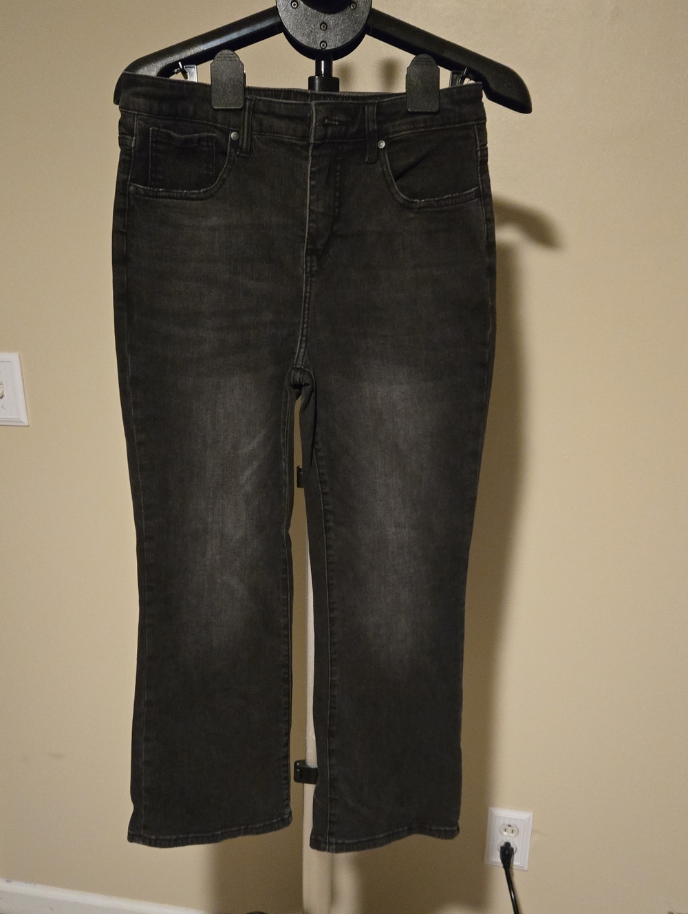 Carve Designs Black Washed Jeans - Straight Leg